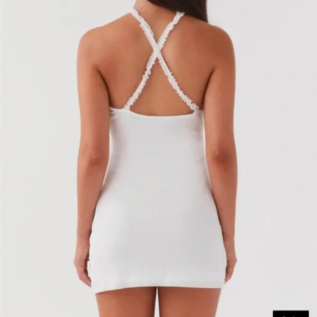 Peppermayo Midnight Rhapsody Ruffle Mini Dress Size 6 - Image 4