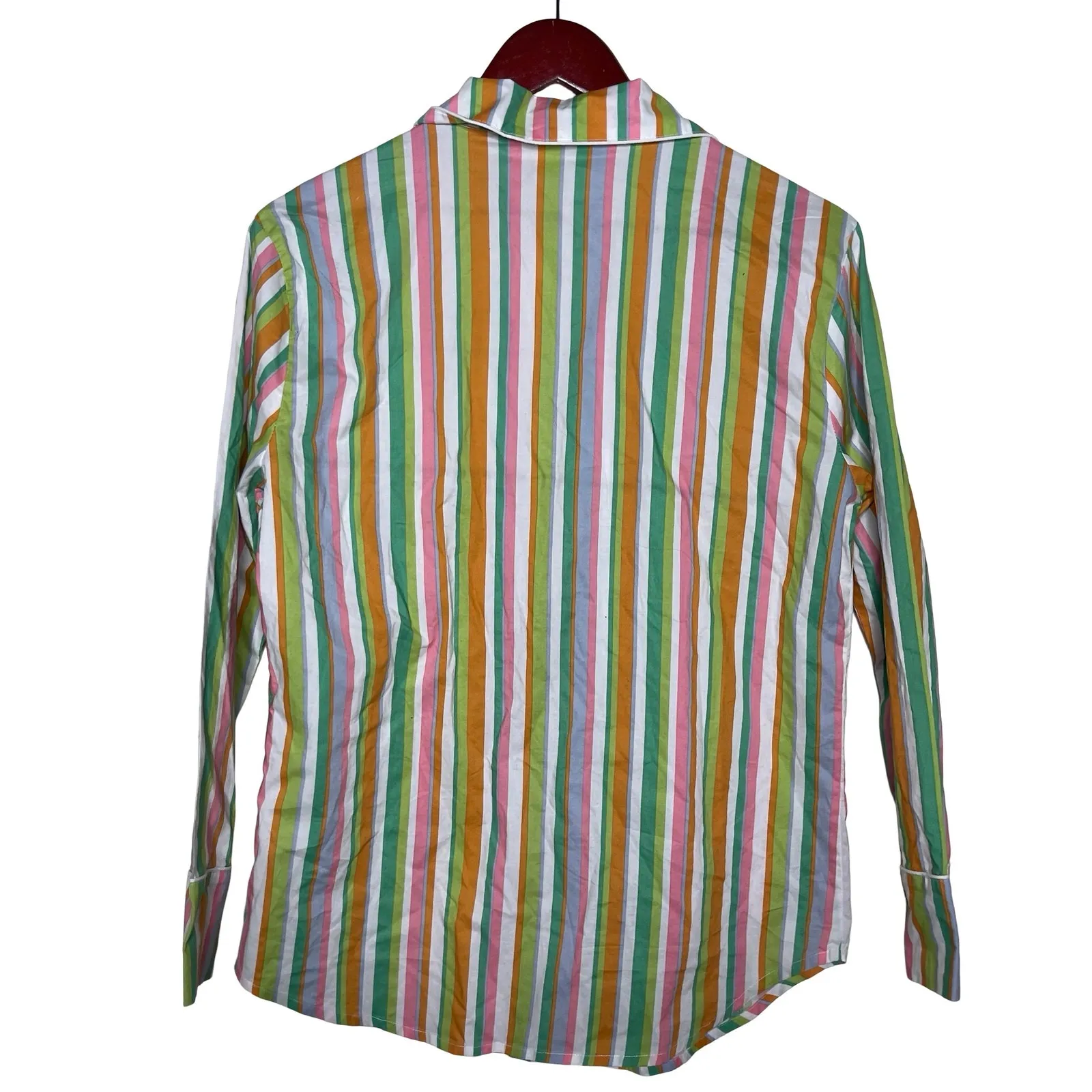 New Printfresh Anthropologie pajama top in multicolor stripe sz XS - Image 2