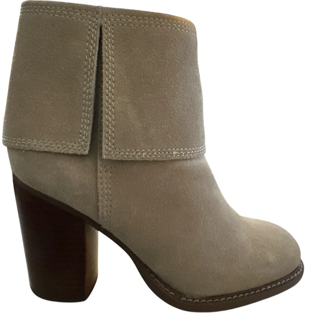 Kelsi Dagger Tan Chunky Heel Ankle Boots EUC Size 7 - Image 3