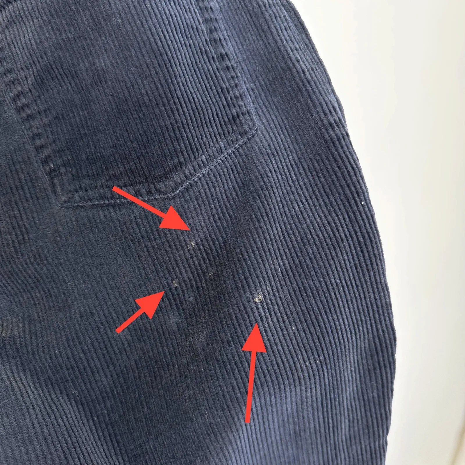 Vintage Lauren Ralph Lauren Flat Front Corduroy Pants Navy Size 10‎ - Image 7