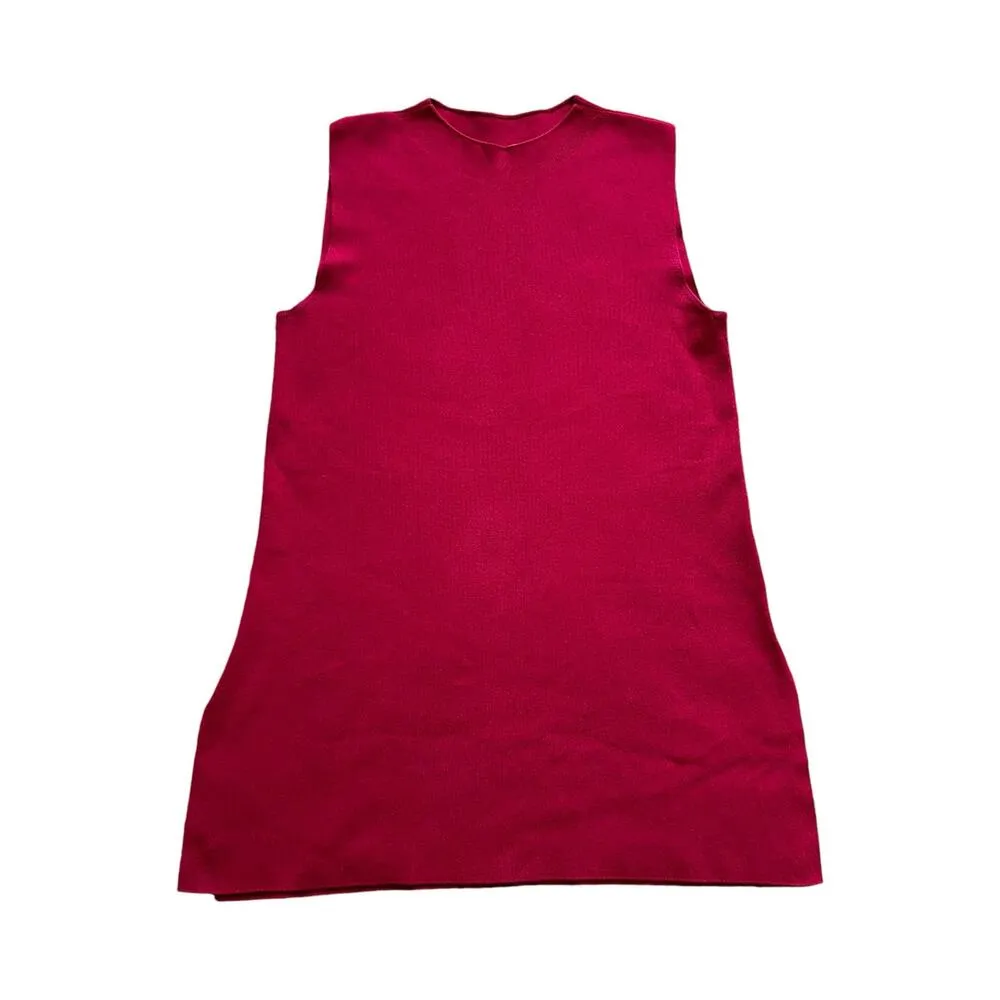 MM. Lafleur berry pink sleeveless mock-neck knit top size XS - Image 10