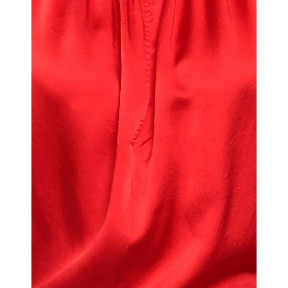 FORTE FORTE Silk Tie Waist Top Corazon Red Womens Size 0 US 2 - Image 10