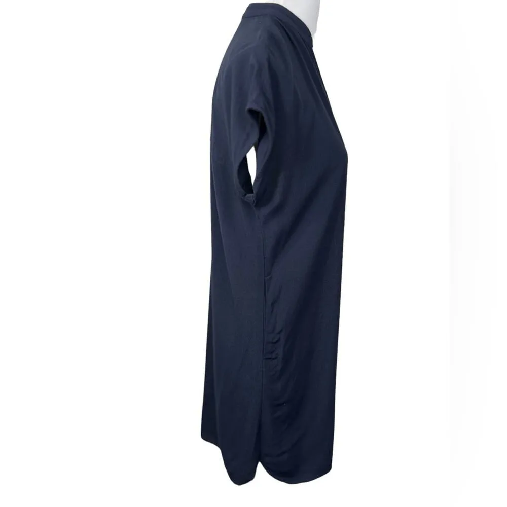 Madewell Navy Cap Sleeves Shift V Neckline Short Sleeve Dress Size XS - Image 5