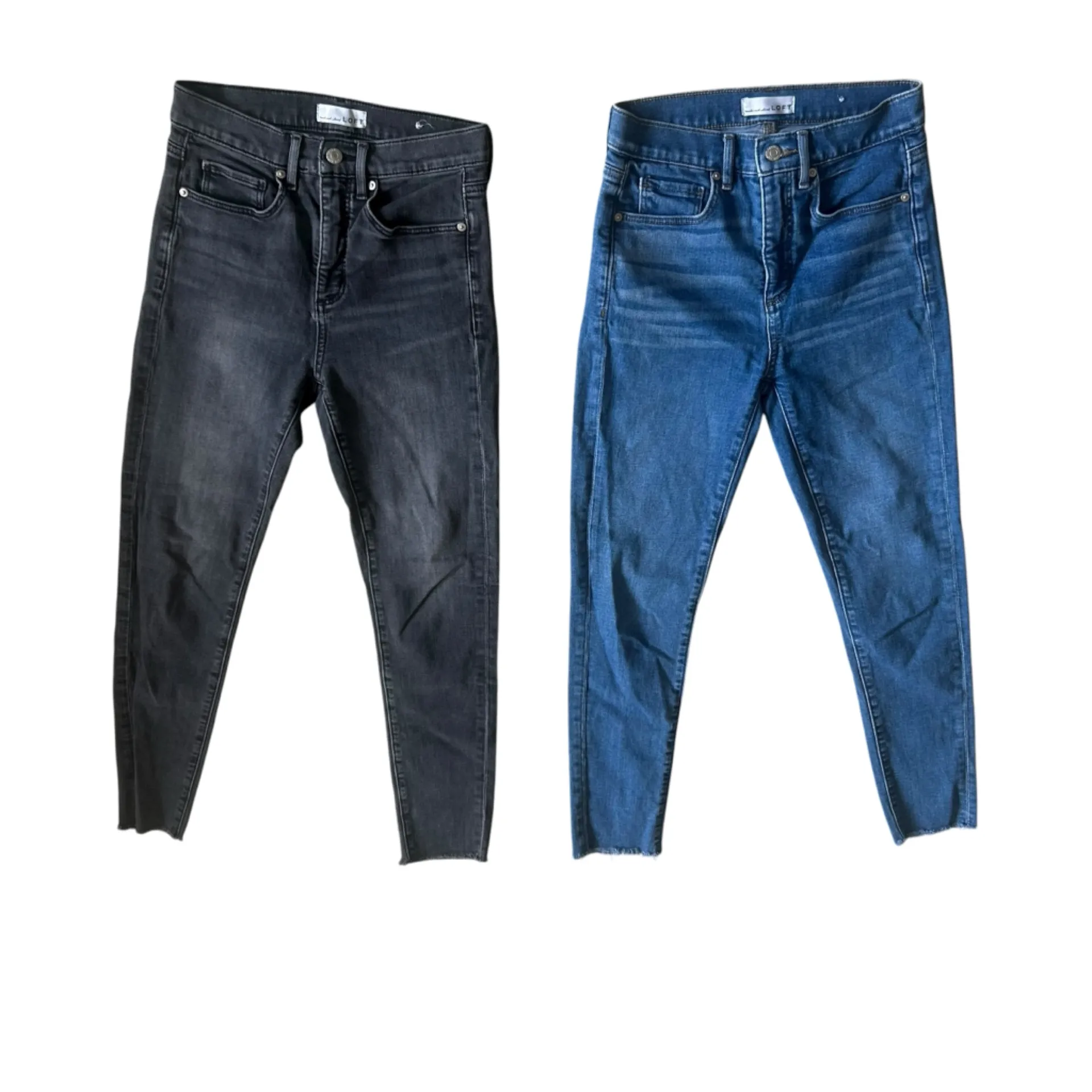 Loft lot of 2 Skinny Jeans Denim Jeans Size 0/25 - Image 2