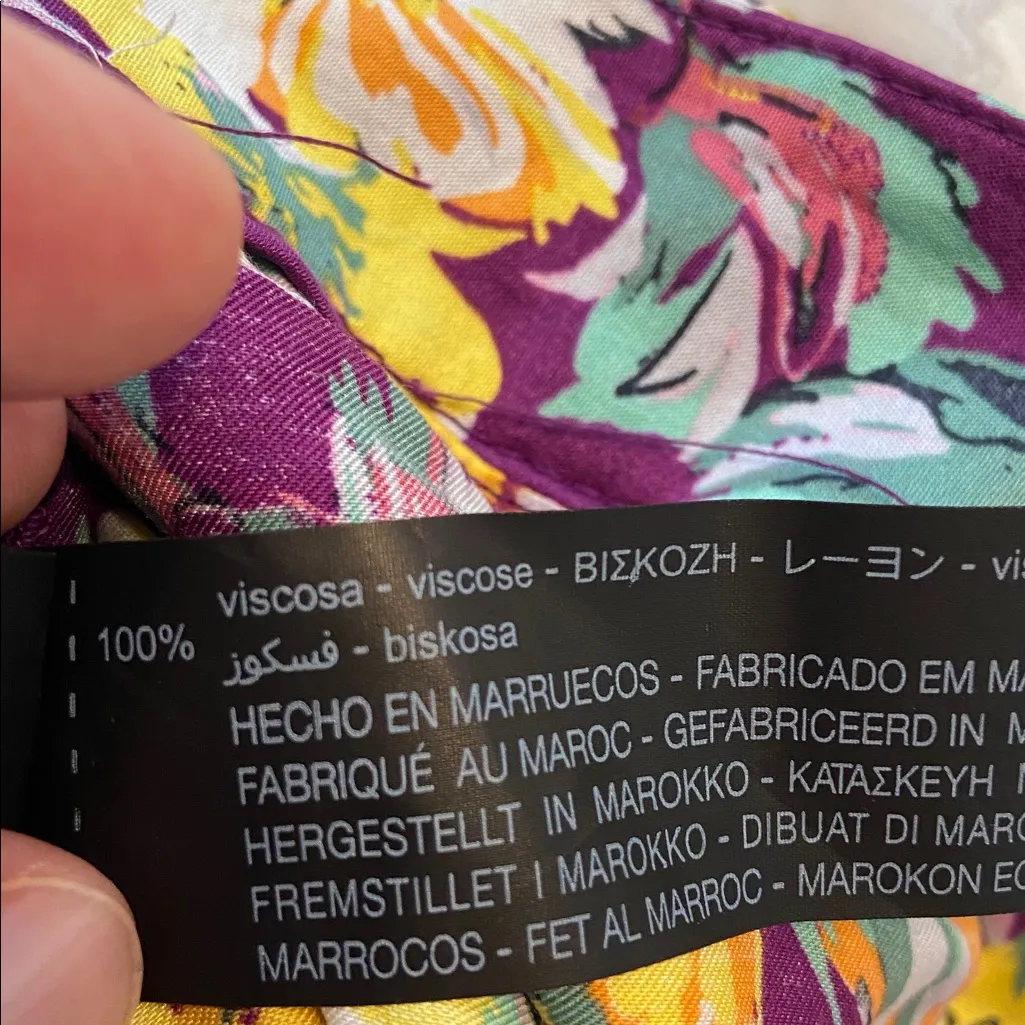 Zara The Bianca Bermuda Multicolor Floral size XS brand new inseam 10”waist 26” - Image 7