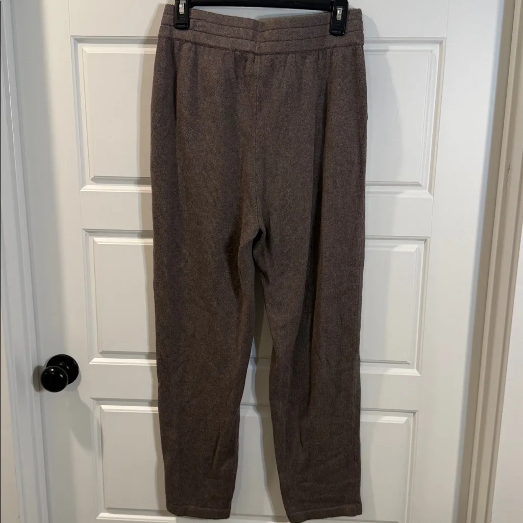 Kilte Collection Nouvelle slim pant in iced coffee washable cashmere 2/MED NWT Brown - Image 5