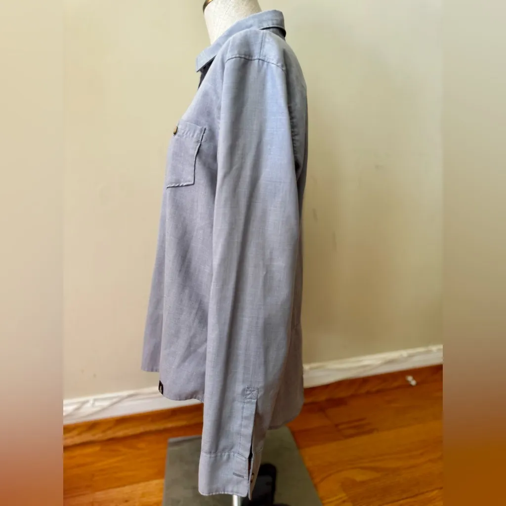 THE NORTH FACE Women’s Gray Performance Woven STEVIE Button-Down Shirt Size M - Image 3