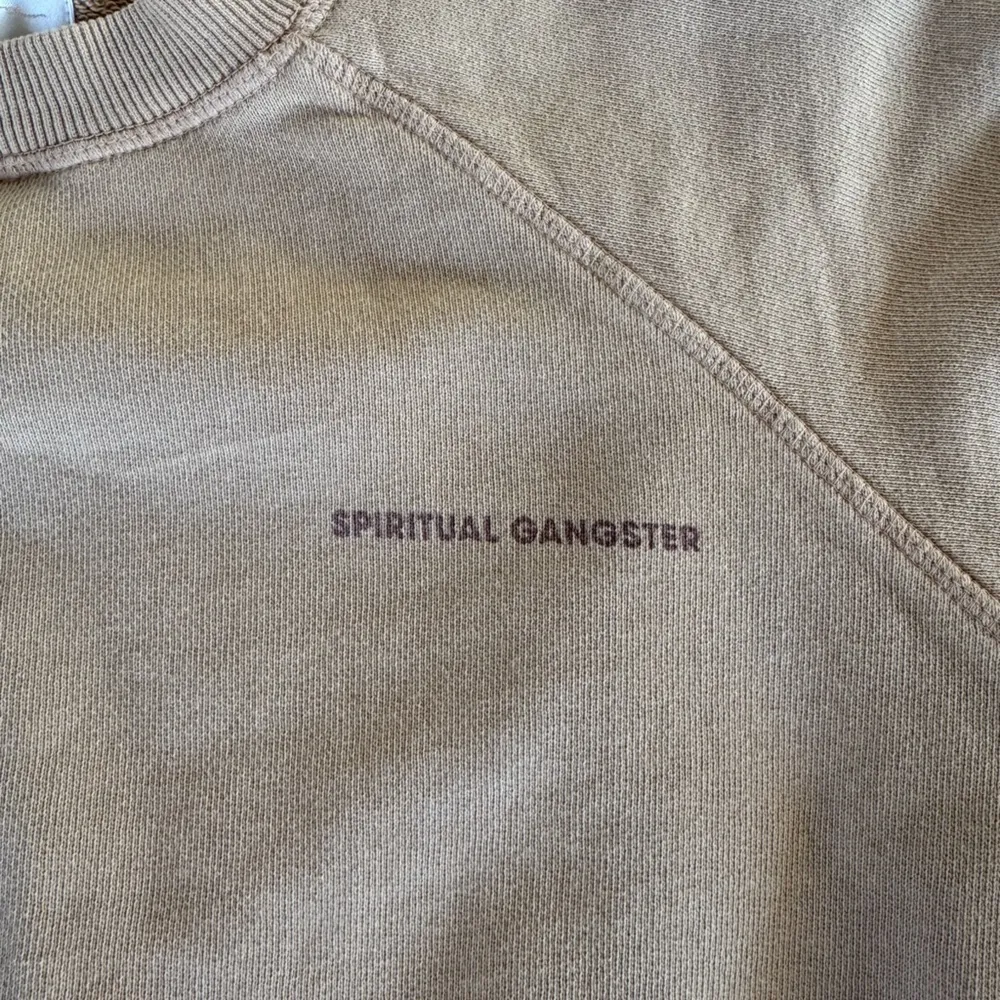 Spiritual Gangster Beige Sweatshirt Size Large - Image 2