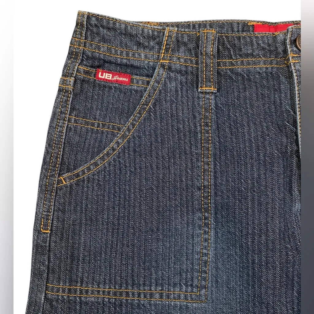 Vintage Y2K Union Bay Straight Denim Maxi Skirt w/ side Splits - Image 4