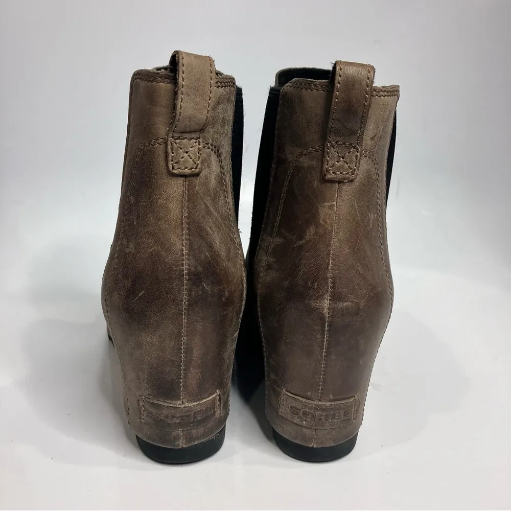Sorel Lea Wedge Booties leather‎ size 10 - Image 5