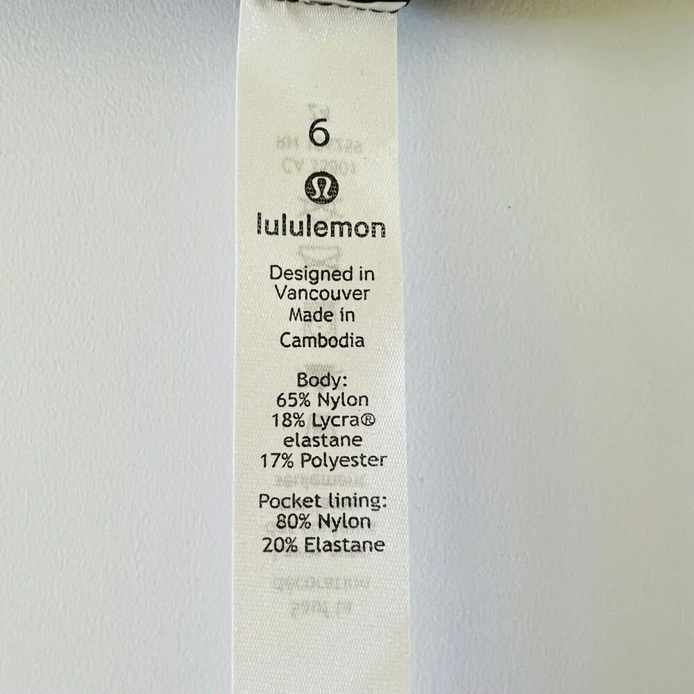 LULULEMON ATHLETICA Knit Heathered Black Speed Up MR Tight 28" Leggings - US 6 - Image 7