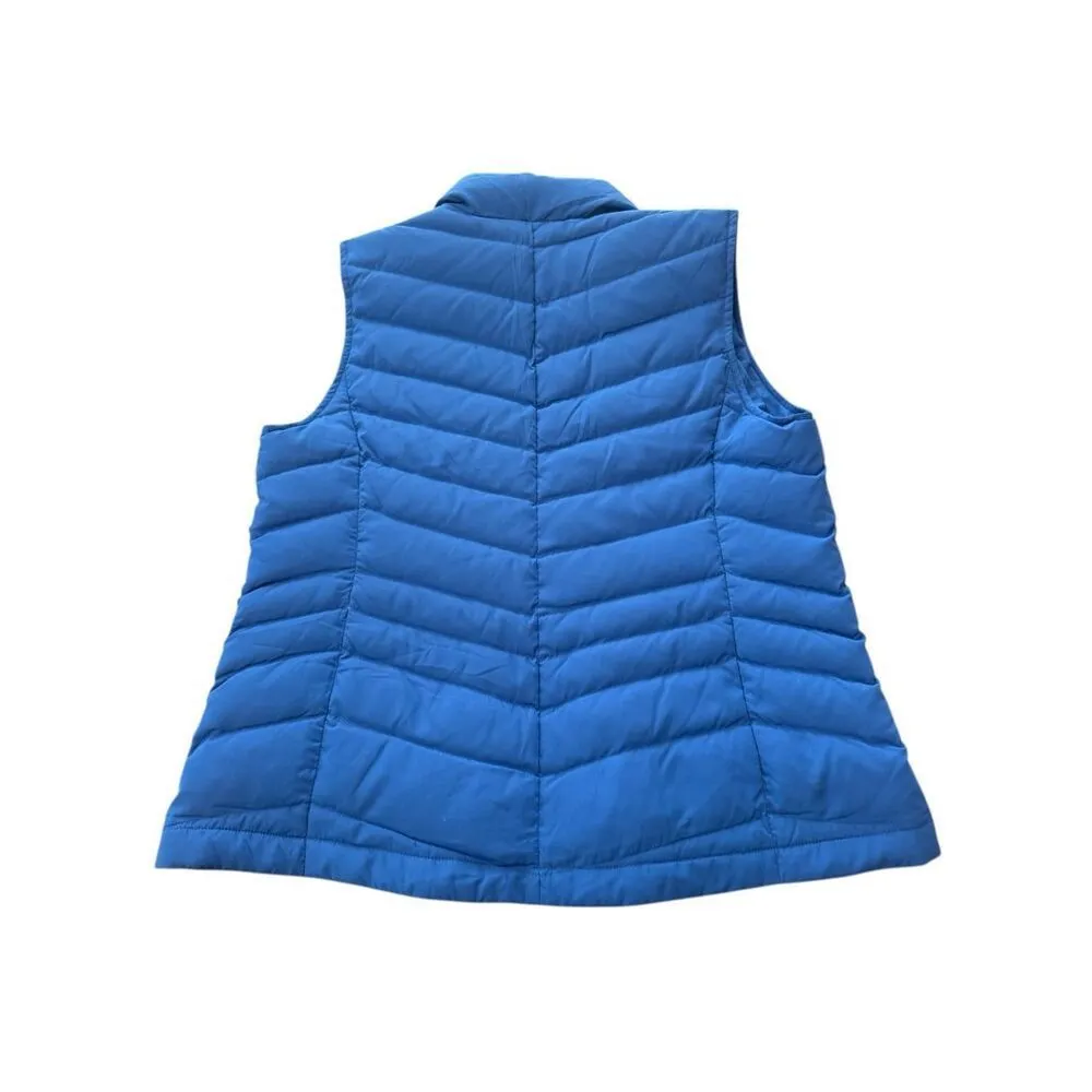 Talbots Down Puffer Vest Woman’s Size Small Petite Royal Blue - Image 2