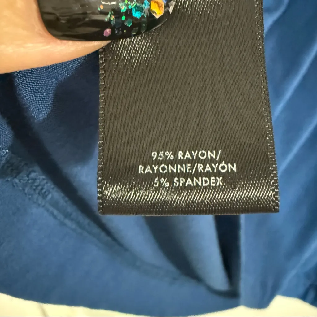 Ann Taylor Deep Blue Petite Small Women’s Blouse - Image 3