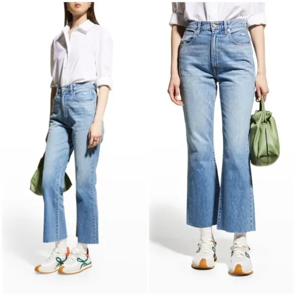 💕SLVRLAKE💕 Frankie High Waist Raw Hem 100% Cotton Jeans ~ Better Days 31 NWT - Image 2