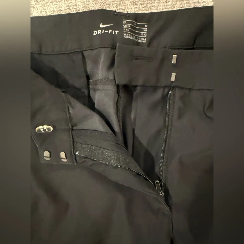Nike Womens Slim-Fit Dri-Fit Black Golf Pant Size 10 - Image 8