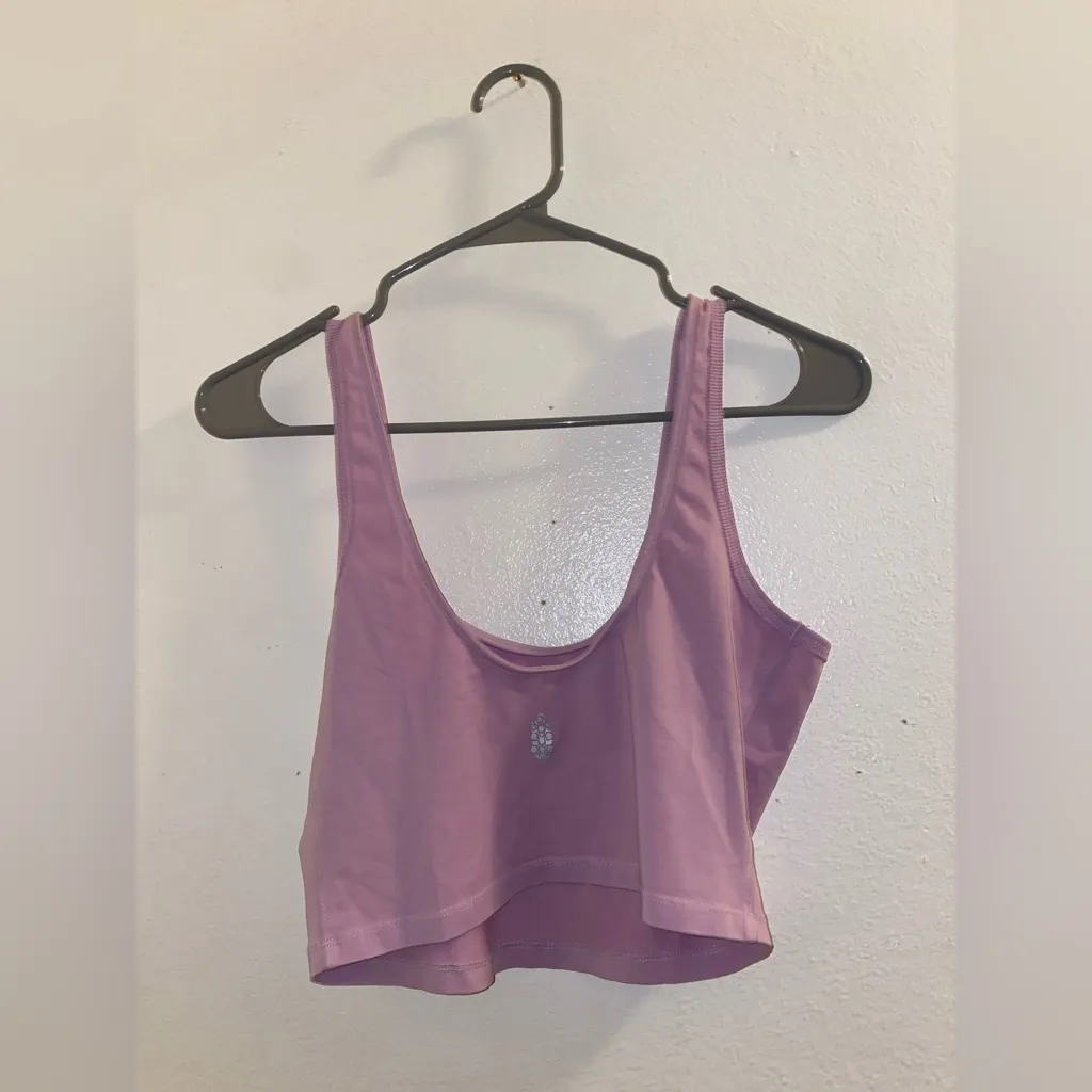 Free people movement size medium light purple crop top - Image 3