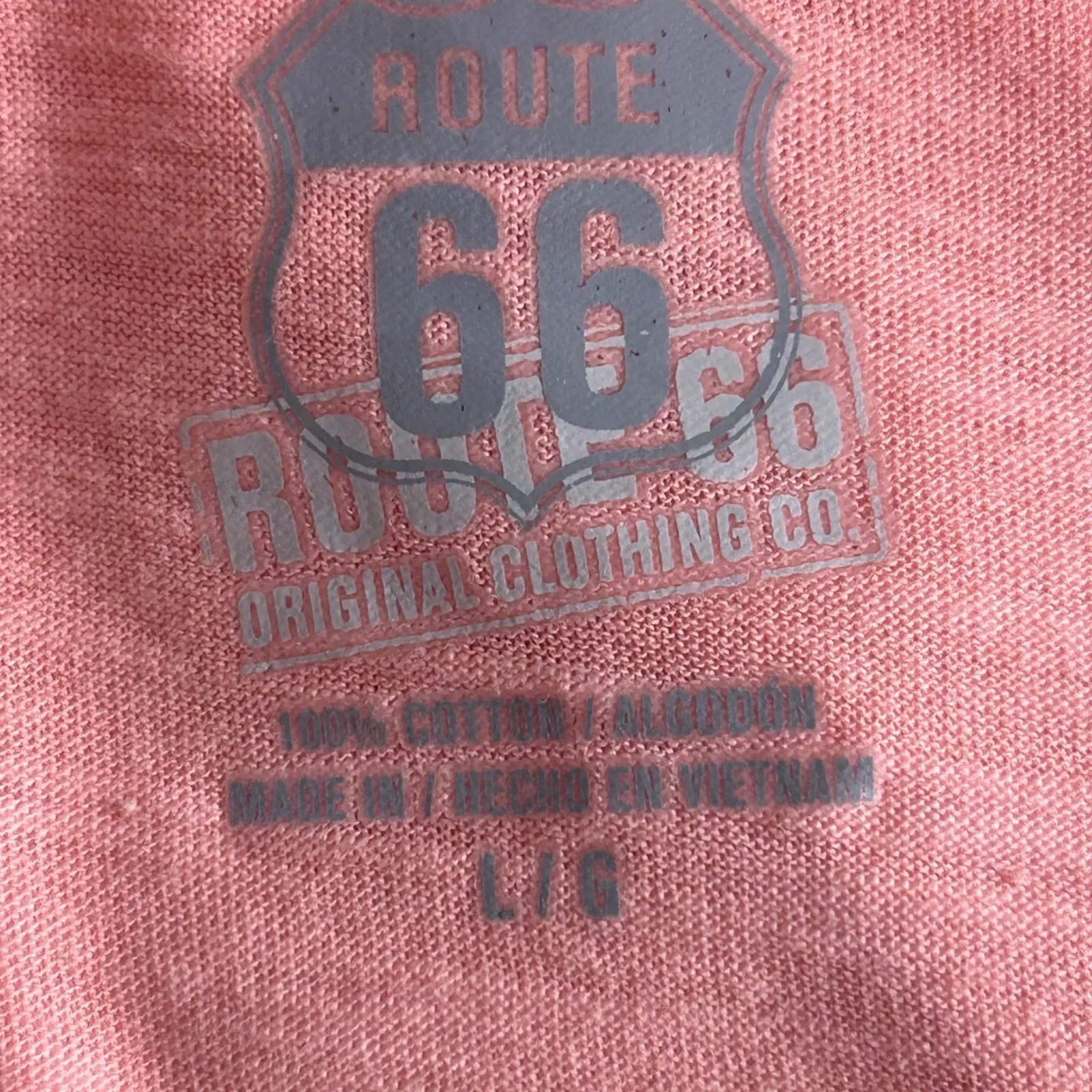 Route 66 Y2K Henley Top Pink Large - Image 5