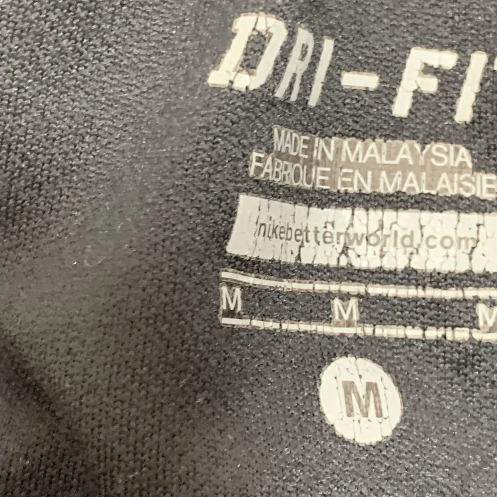 Nike Women's Dri-Fit Shorts Active Running Athletic Mesh Side Black Red Medium - Image 2