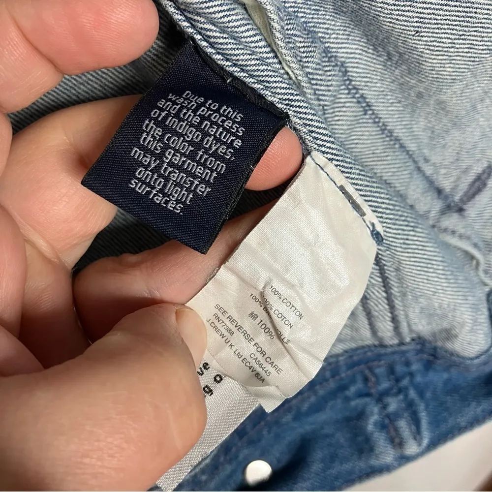 J. Crew jean Jacket size XS - Image 4
