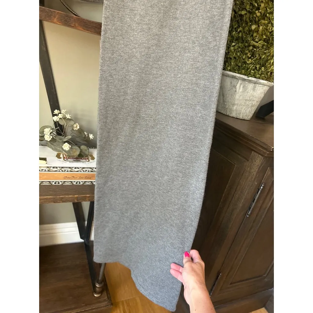 Ronny Kobo Zoe Knit Cut Out Maxi Dress Grey Womens Size XS Gray - Image 6