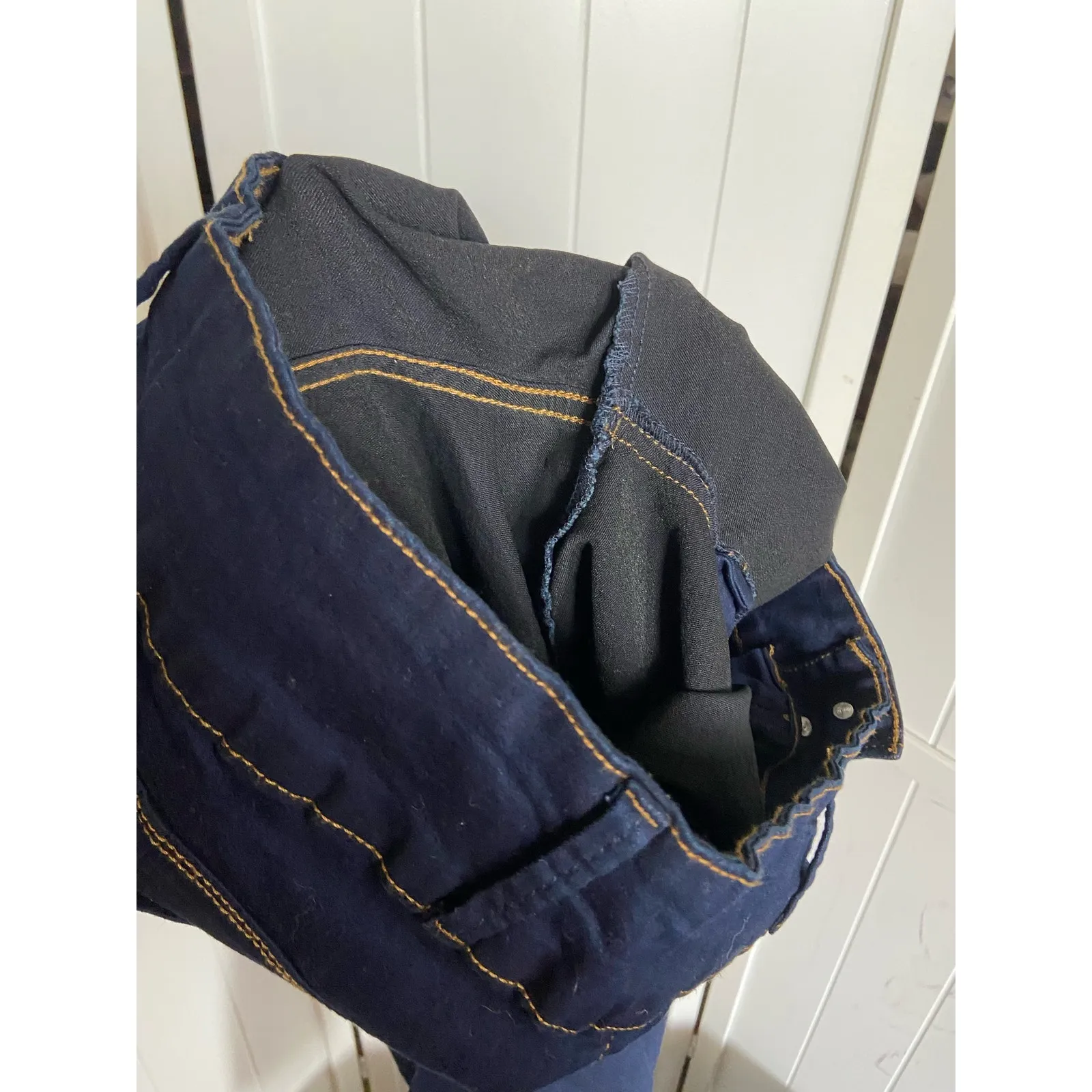 My Fit Womens Jeans One Size Fits 14 16 18 20 As Seen‎ on TV Dark Wash NEW Blue - Image 5