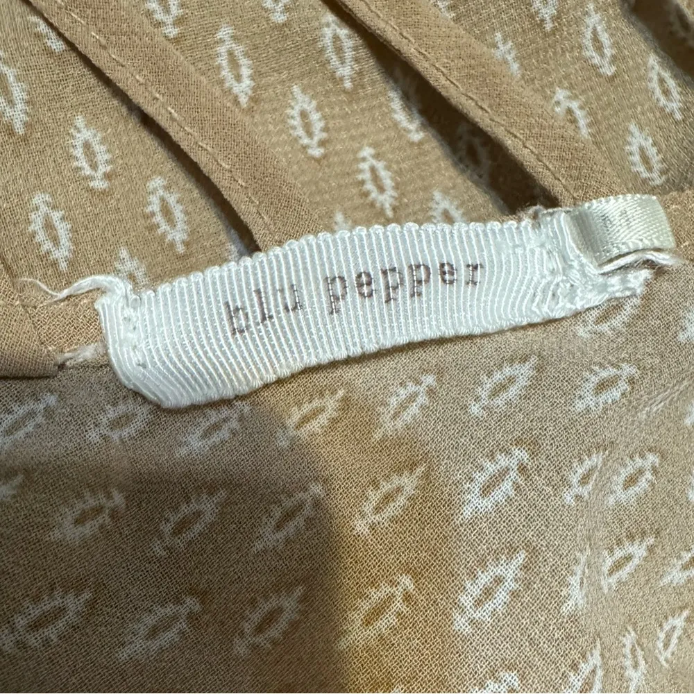 Blue Pepper Beige Tribal Tank Top Cami (M) - Image 5