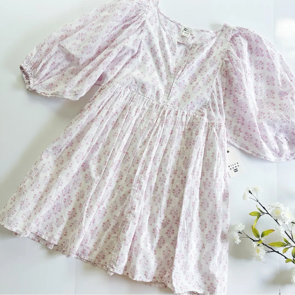 NEW Billabong Ambers Babydoll Dress Tulip - Image 2