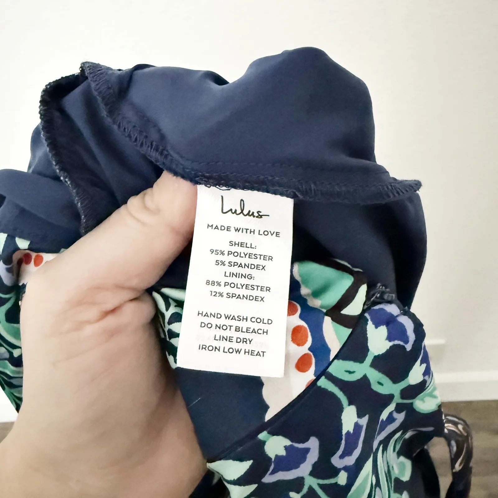 [Lulu's] Positively Adorable Navy Scarf Print Satin Tiered Bustier Romper NWT XL - Image 12