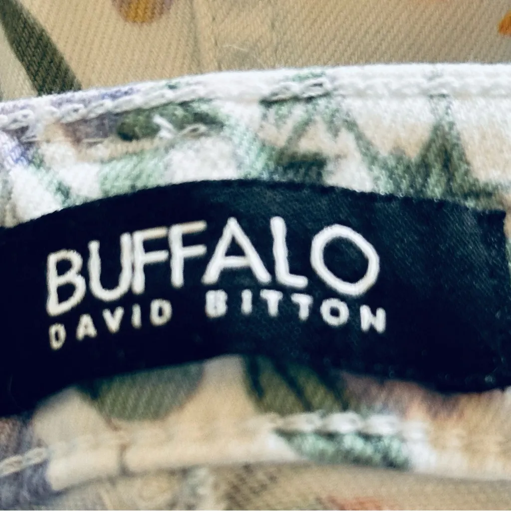 Buffalo High-Rise Floral Botanical Print Soft Denim Ankle Jeans EUC - Image 10