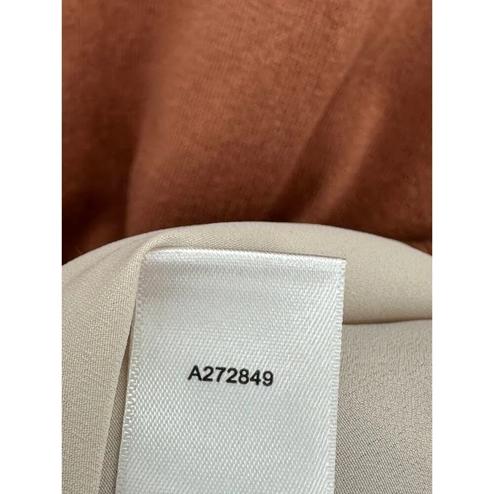 LOGO Sweater Women XL Brown V-Neck Long Sleeve Knit Swiss Dot Cotton Cashmere - Image 7