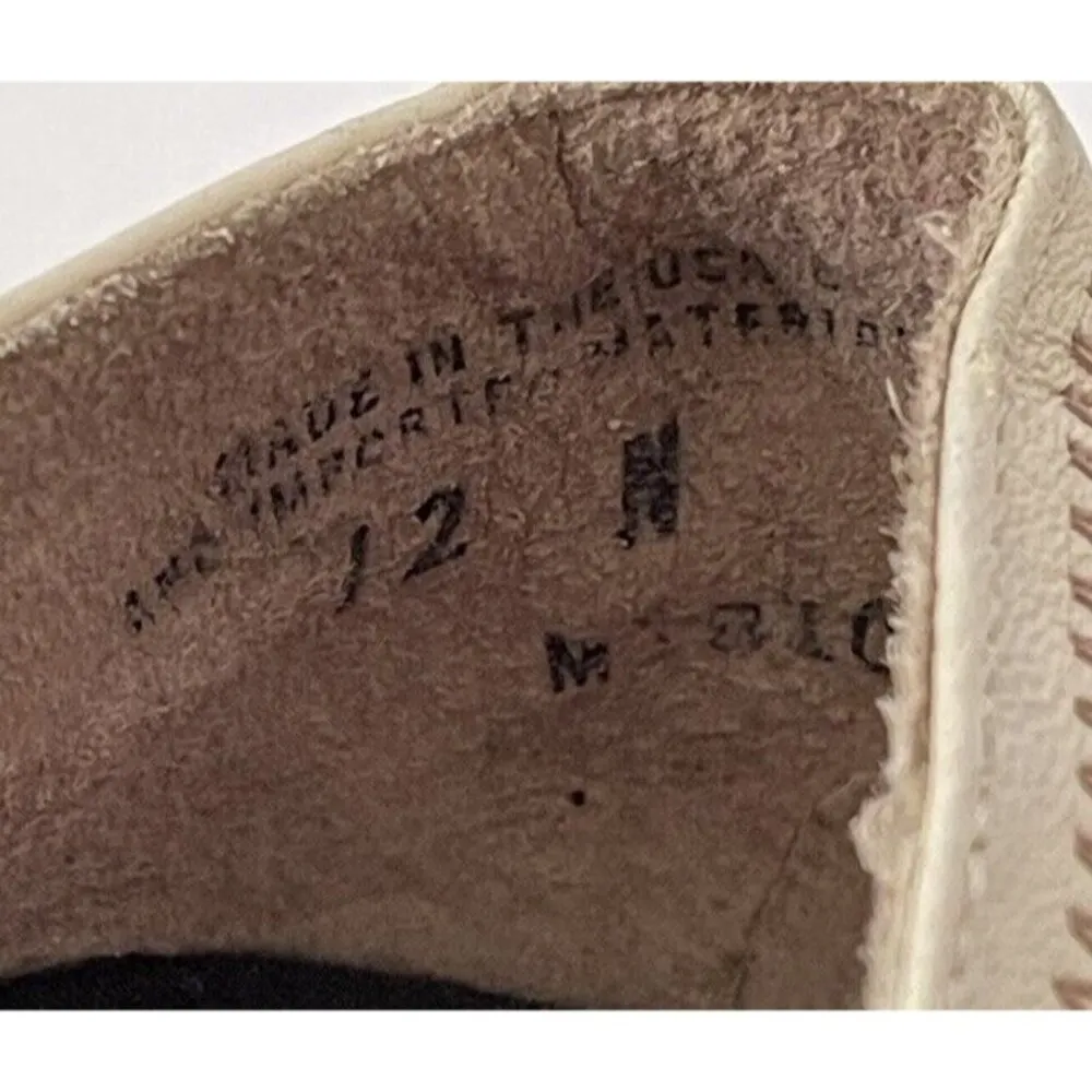 Munro American Lauren Winter White Leather Loafers Shoes Size 12 N HTF - Image 8