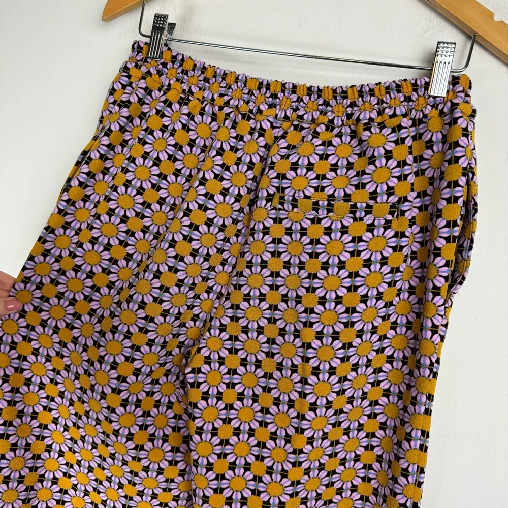 Urban Outfitters Colette Wide Leg Trouser Pants Sz Small 70s Floral Retro - Image 12