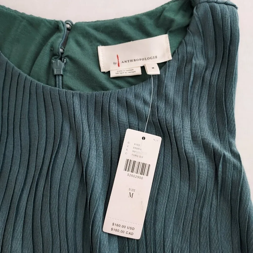 Anthropologie Teal Wide Leg Jumpsuit NWT - Image 9