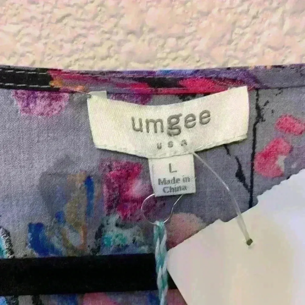 NWT Purple floral  Romper sz L summer casual festival concert boho bohemian - Image 2