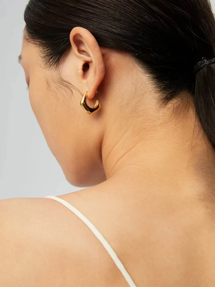 Silver Earrings Silver Hoop Earrings - Image 5