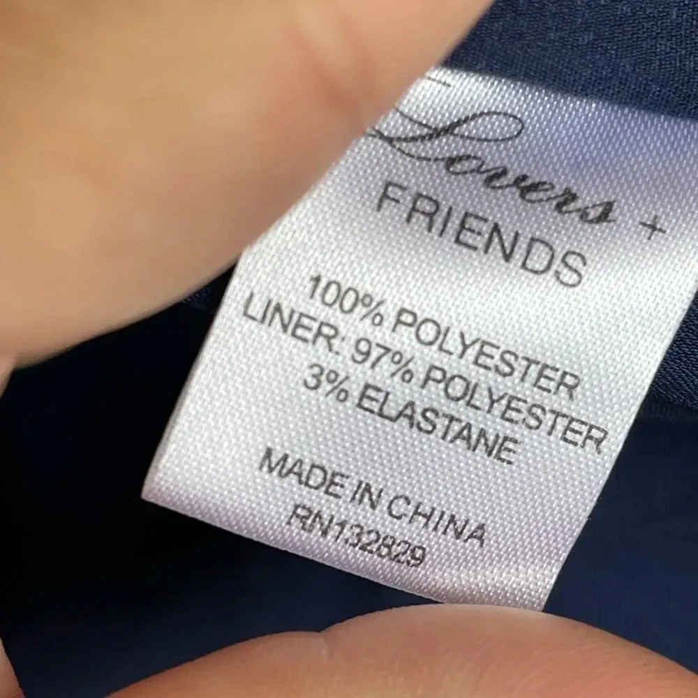 lovers + friends Temple Dress in Blue Temple Scarf small - Image 11