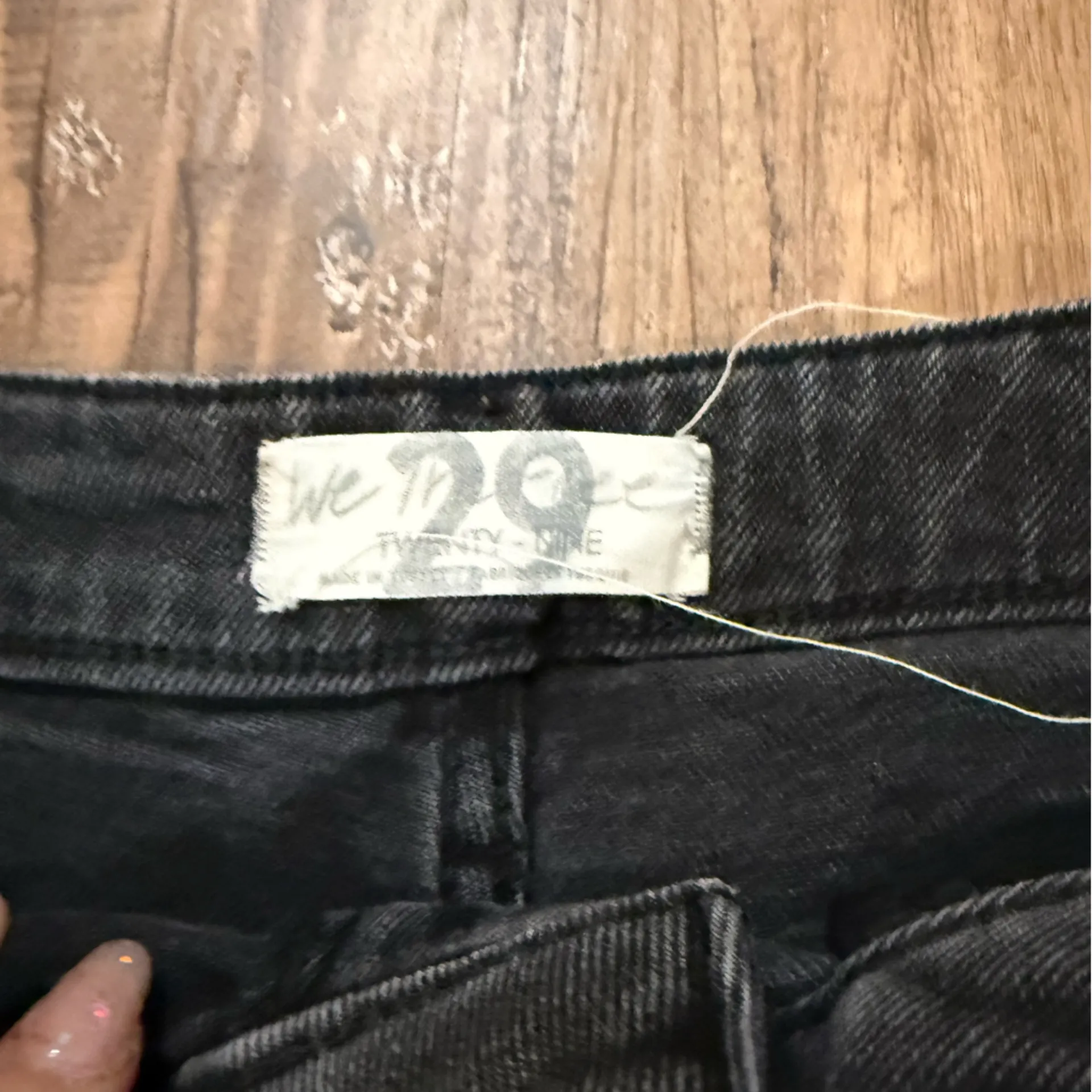 We The Free Black Straight Leg Jeans - Image 2