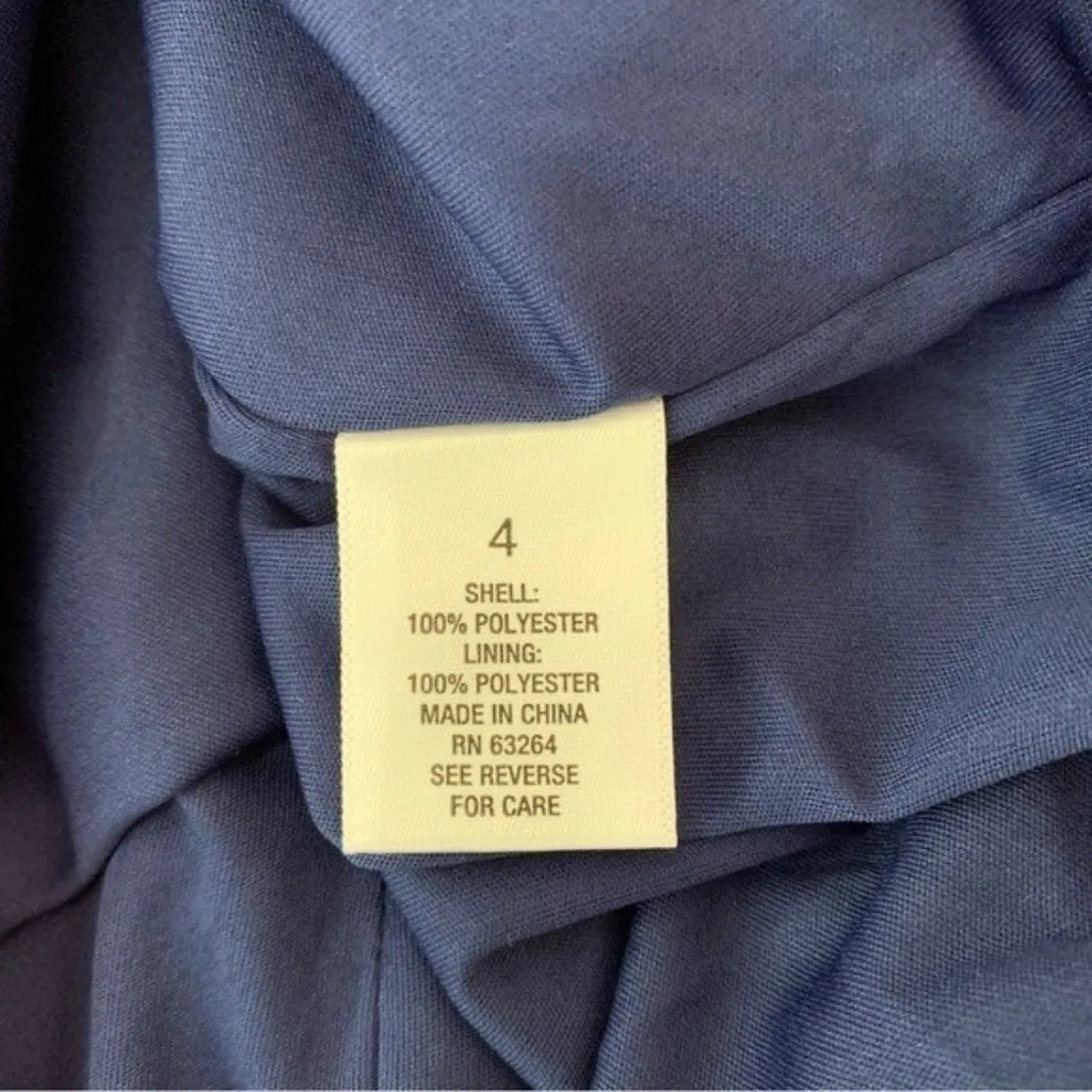 Roz And Ali Floral Bell Sleeve Chiffon Mini‎ Dress Blue Pink Boho Cottagecore 4 - Image 7