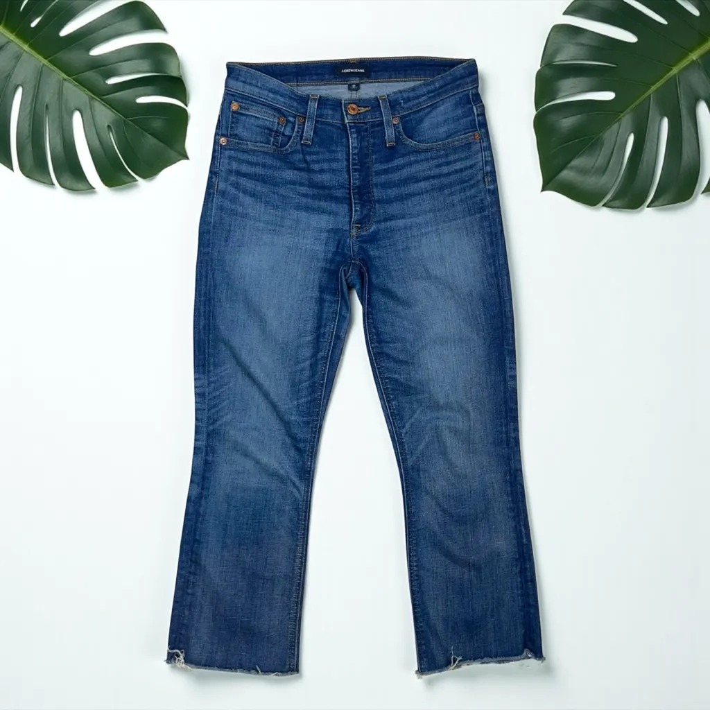J. Crew Billie Demi Boot Crop Raw Hem Jeans - Image 5