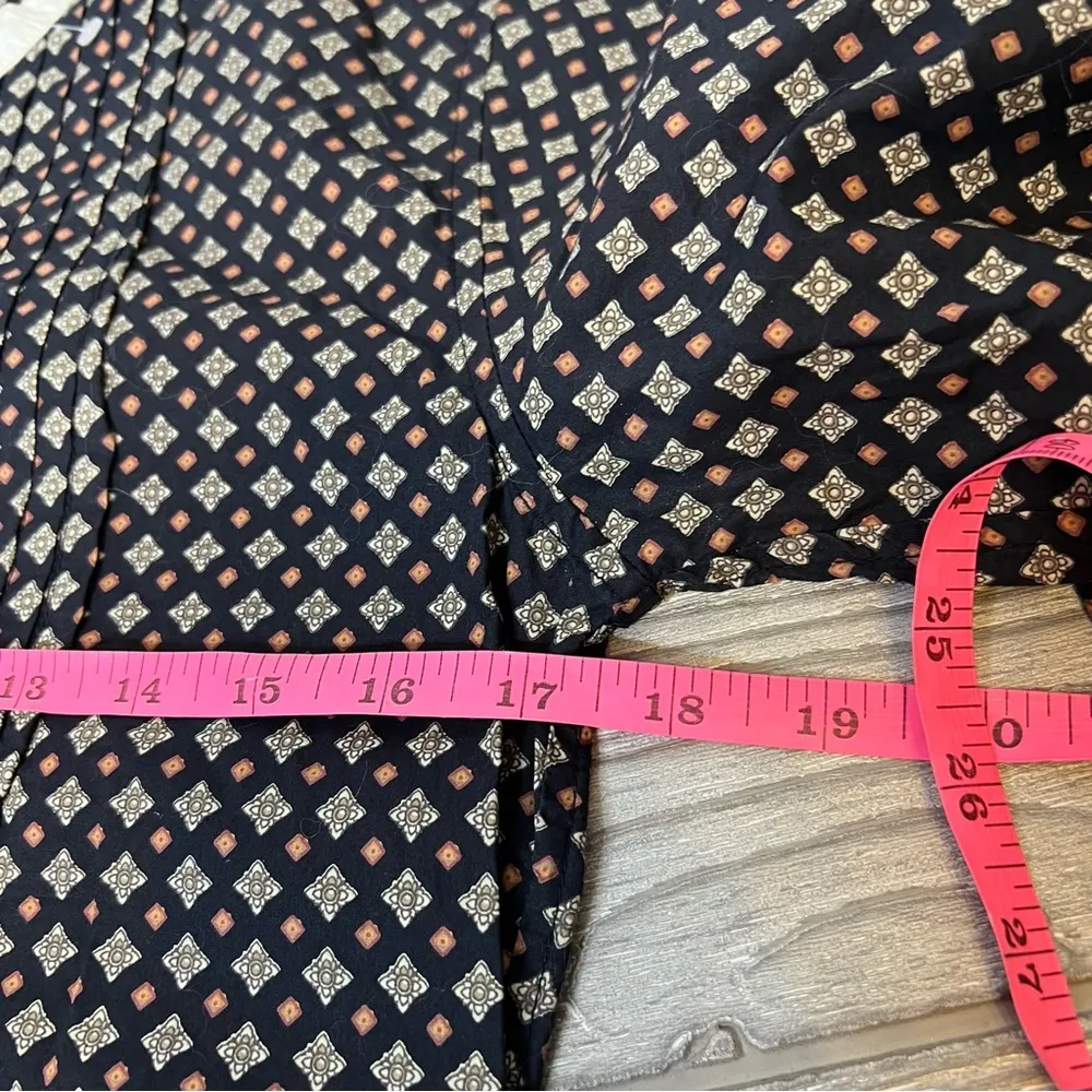 Etoile Isabel Marant tuxedo shirt dress geo pattern sz XS - Image 5