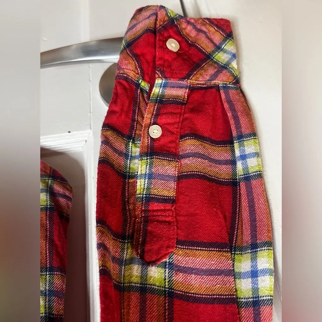 A&F Abercrombie & Fitch Plaid oxford Button Down 
MOOSE LOGO Size Xs - Image 5