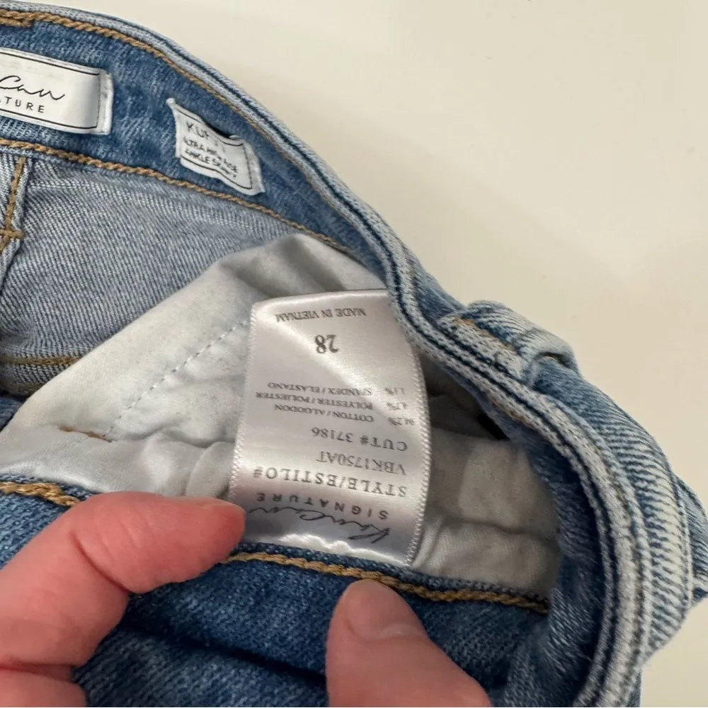 Kancan Signature Kurvy Ultra High Rise Ankle Skinny Size 28 Blue - Image 5