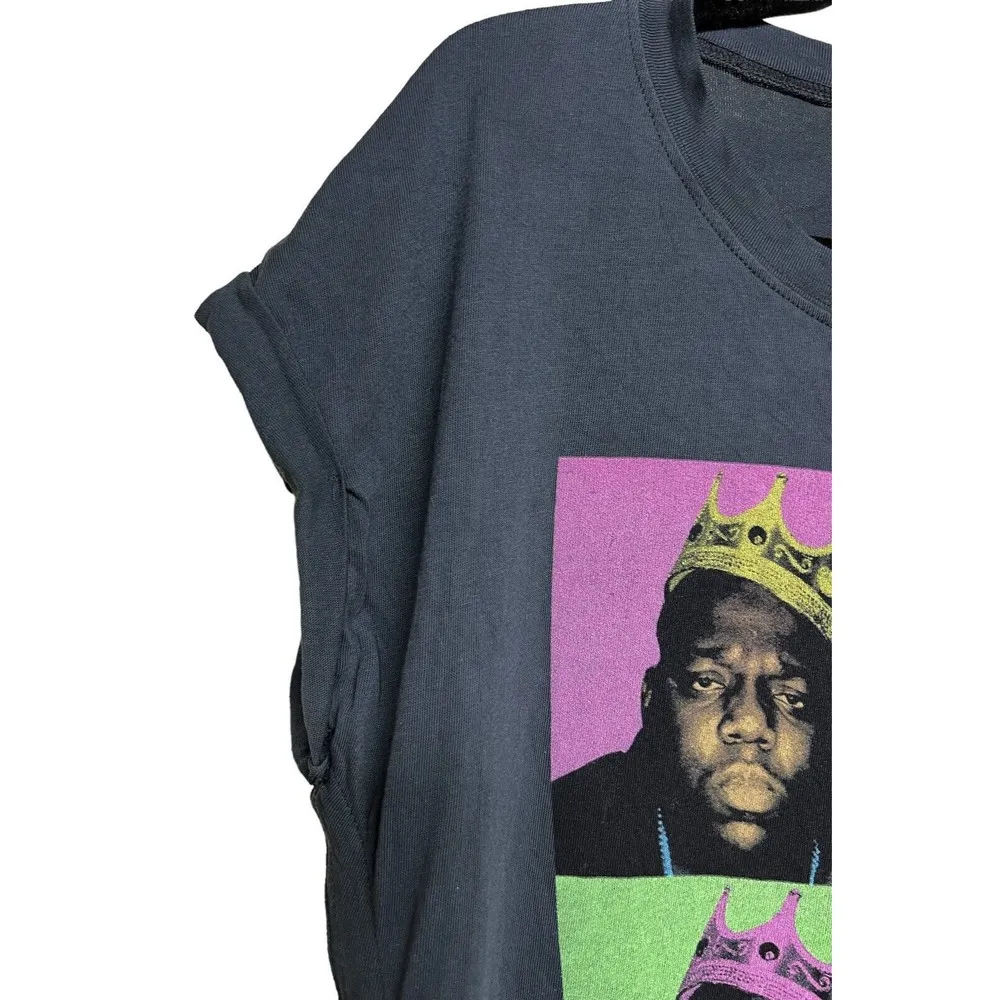 Free People Daydreamer Biggie Slit Hi Lo Tee Gray Women’s Size Small - Image 5