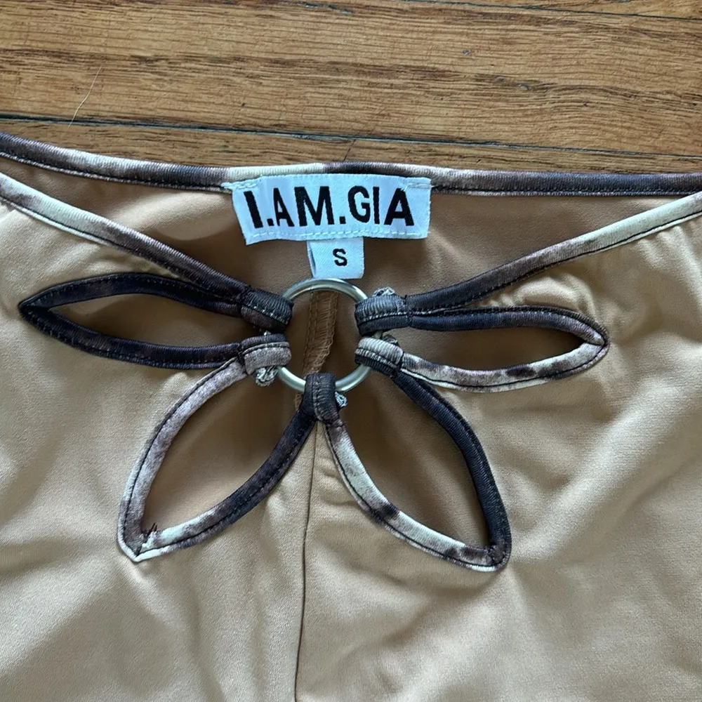 I am Gia flower cut out flare pants - Image 2