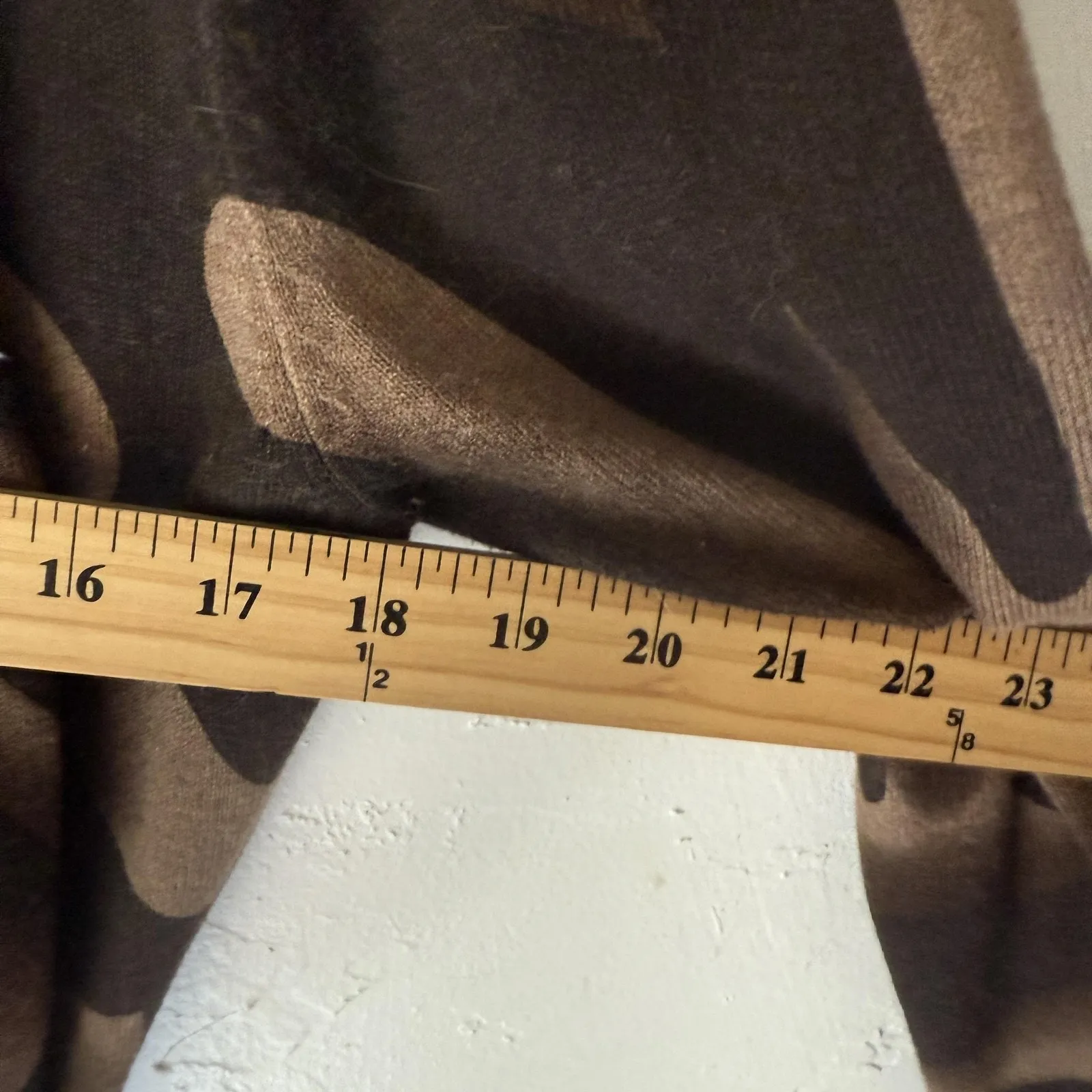 Ava Sweater Y2k‎ Small Brown Black Belted Cardigan Tie Waist Long Grunge Fall - Image 7