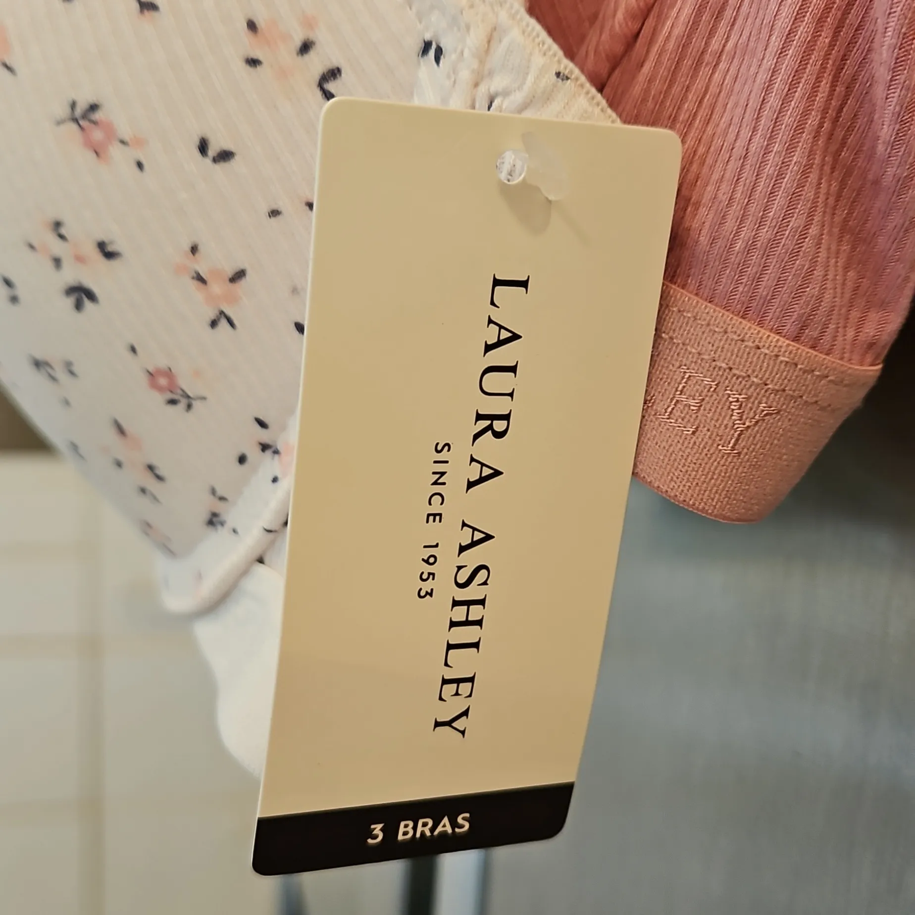 đź’•LAURA ASHLEYđź’• 3 Pack Super Soft Comfort Push Up Bras ~ Multi-Color 36C NWT - Image 9