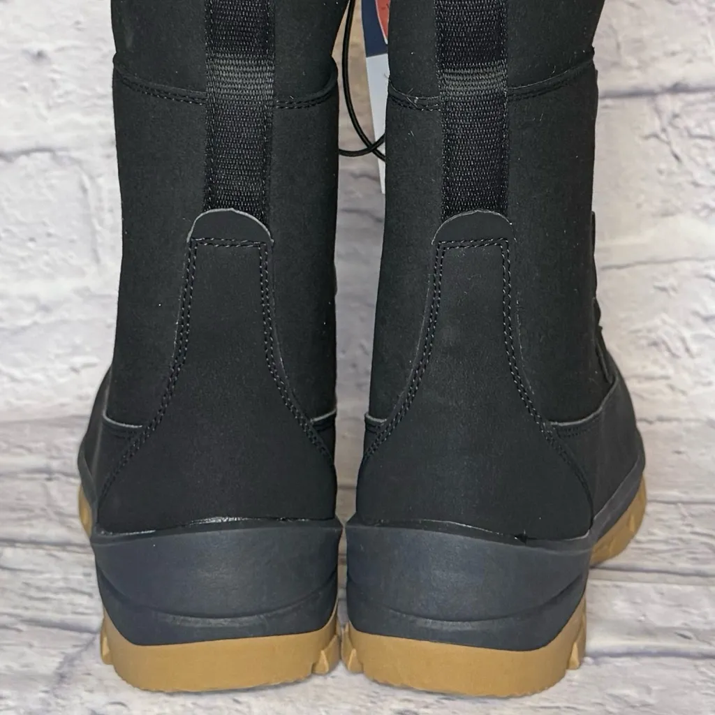 Universal Threads Universal Thread Black Winter Boots with Tan Soles - Image 5
