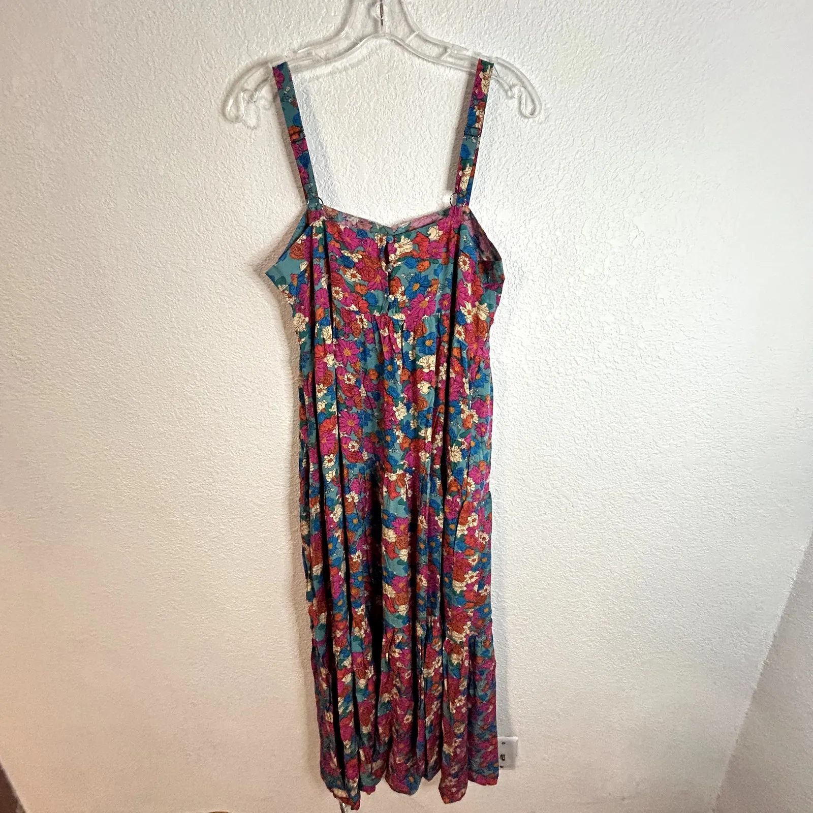 Natural Life Jenny Maxi Dress Womens Size Medium Pink Blue Floral NWT NEW - Image 4