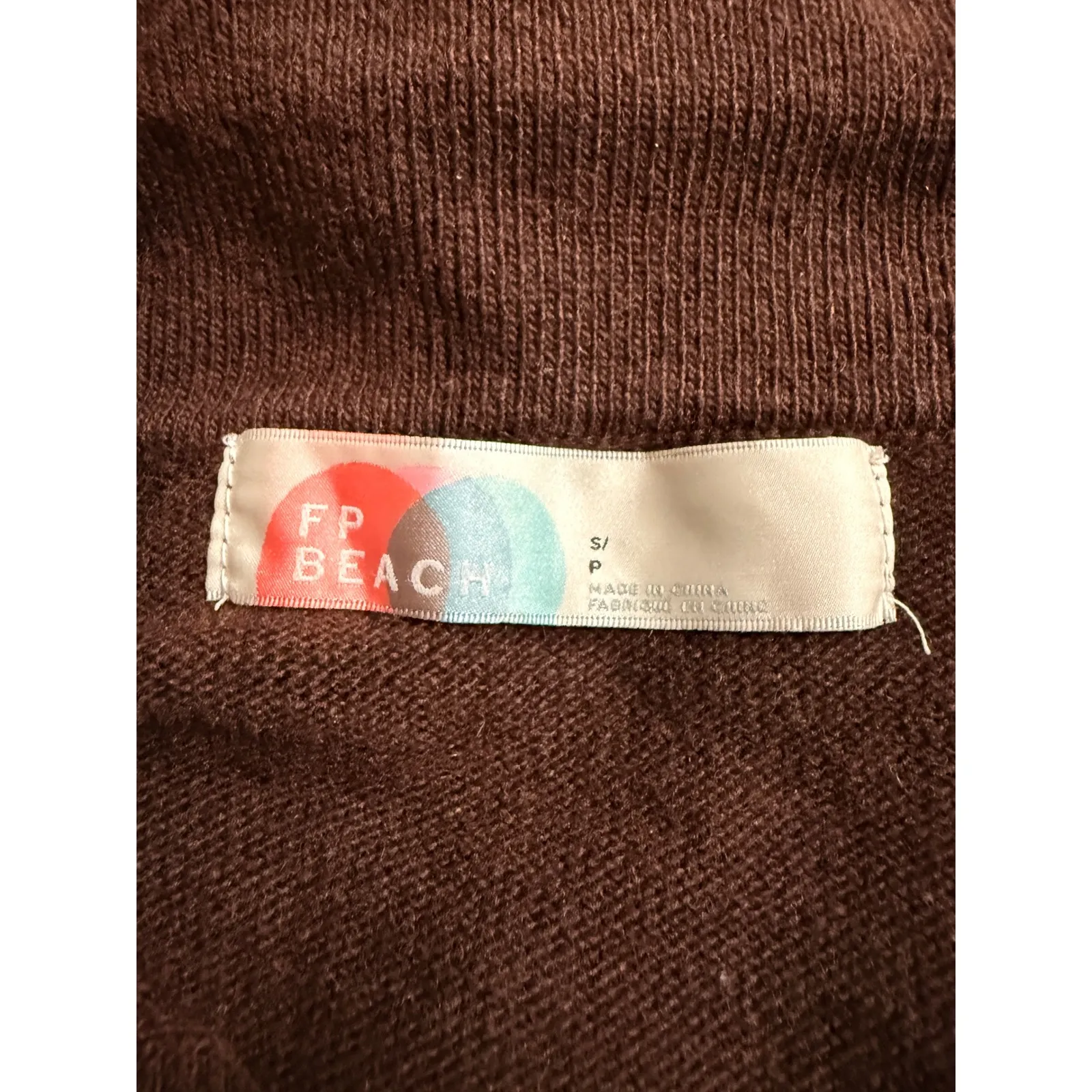 FP Beach Brown cashmere blend romper 
Button Down jumpsuit Small - Image 4