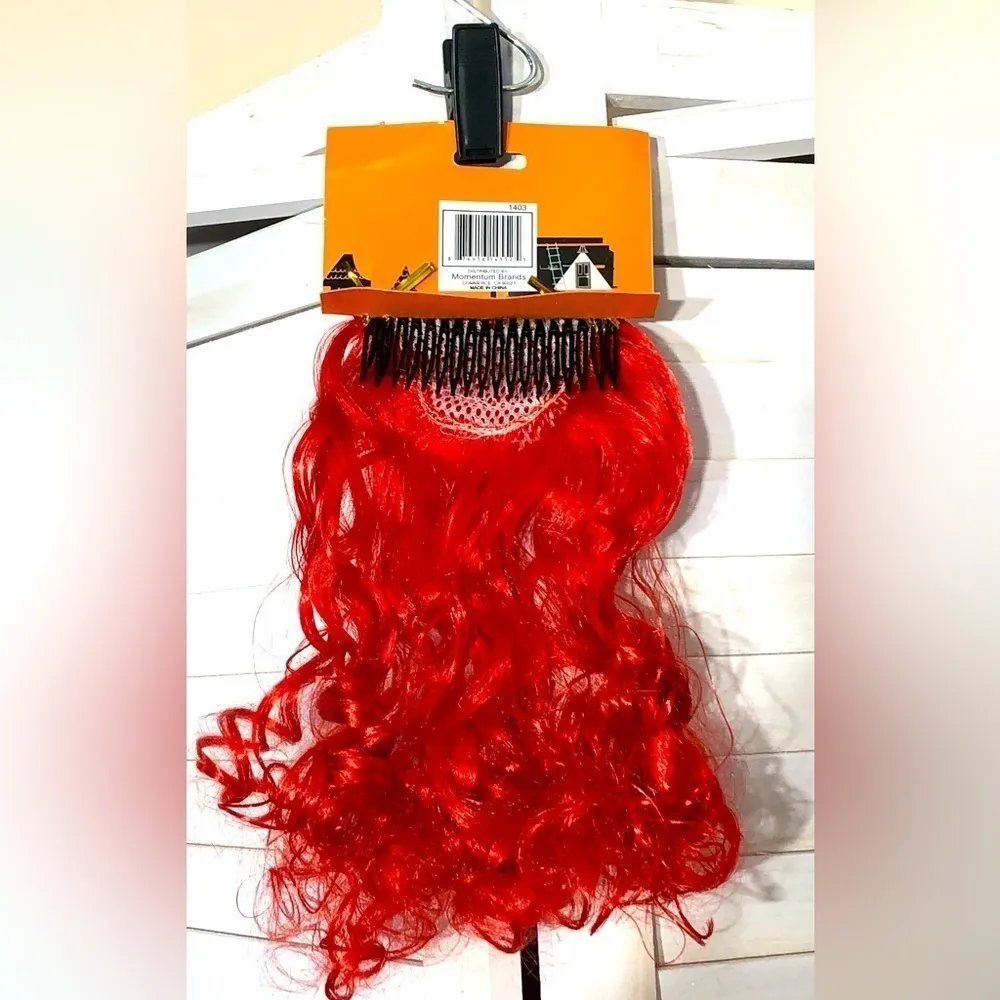 Halloween Red Curly Hair Extension Costume Accessory - Image 2